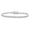 Gem And Harmony 1.00 Carat (ctw G-H I2-3) DiamondLink Heart Bracelet in Sterling Silver